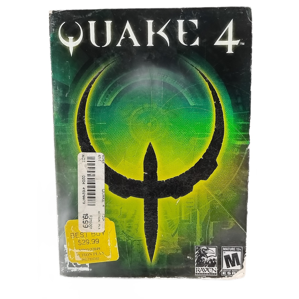 Quake 4 PC Game 2005 4-Disc Set Activision First Person Shooter Retro FPS Boxed
